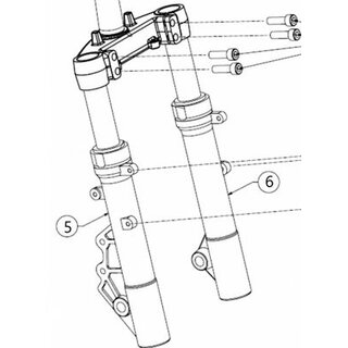 52161/5226110/ Silence S01/ Seat Mo Original Sto�d�mpfer rechts und links vorne, komplett abgedichtet,Teile Nr. 5 und 6