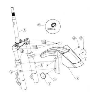 46011007241/ Frontschutzblech voderer Kotfl�gel Silence S01 L3E Plus, Nr.1, Nachtgrau LDN S01 (ab 2021)