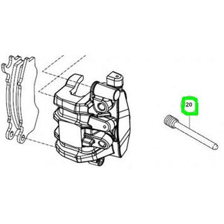 5421500/ S01/ Seat Mo Sicherungsstift f�r vordere Bremsbel�ge