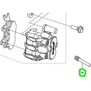 6421500/ S01/ Seat Mo Sicherungsstift f�r hintere Bremsbel�ge