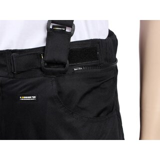 Sceed Hose Cartagena, mit Membrane und zert. Protektoren, Gr. XL, schwarz, Textil, Verstellriegel, Stretch, 100% wasser- und winddicht, atmungsaktiv