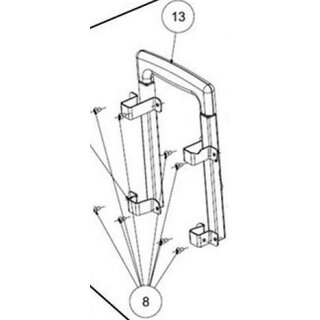 S01-22780-01/ BP EXT GRAB HANDLE, (Nr.13) Silence Trolleygriff  fr Silence Batterien/Akku als Ersatzteil