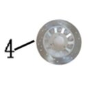 f10 B124/ Hintere originale Bremsscheibe fr Tinbot F10